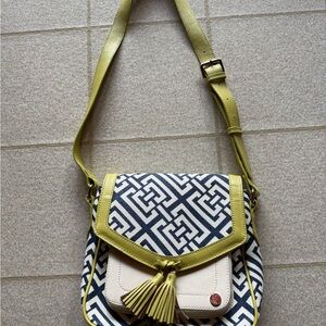 Spartina 449 Navy and Green Crossbody